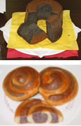紫黒米のシフォンケーキ、 パン（試作）　
